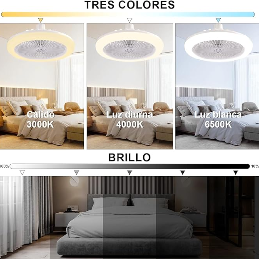 AirLed |💡Ventilador 2 en 1 🌬️