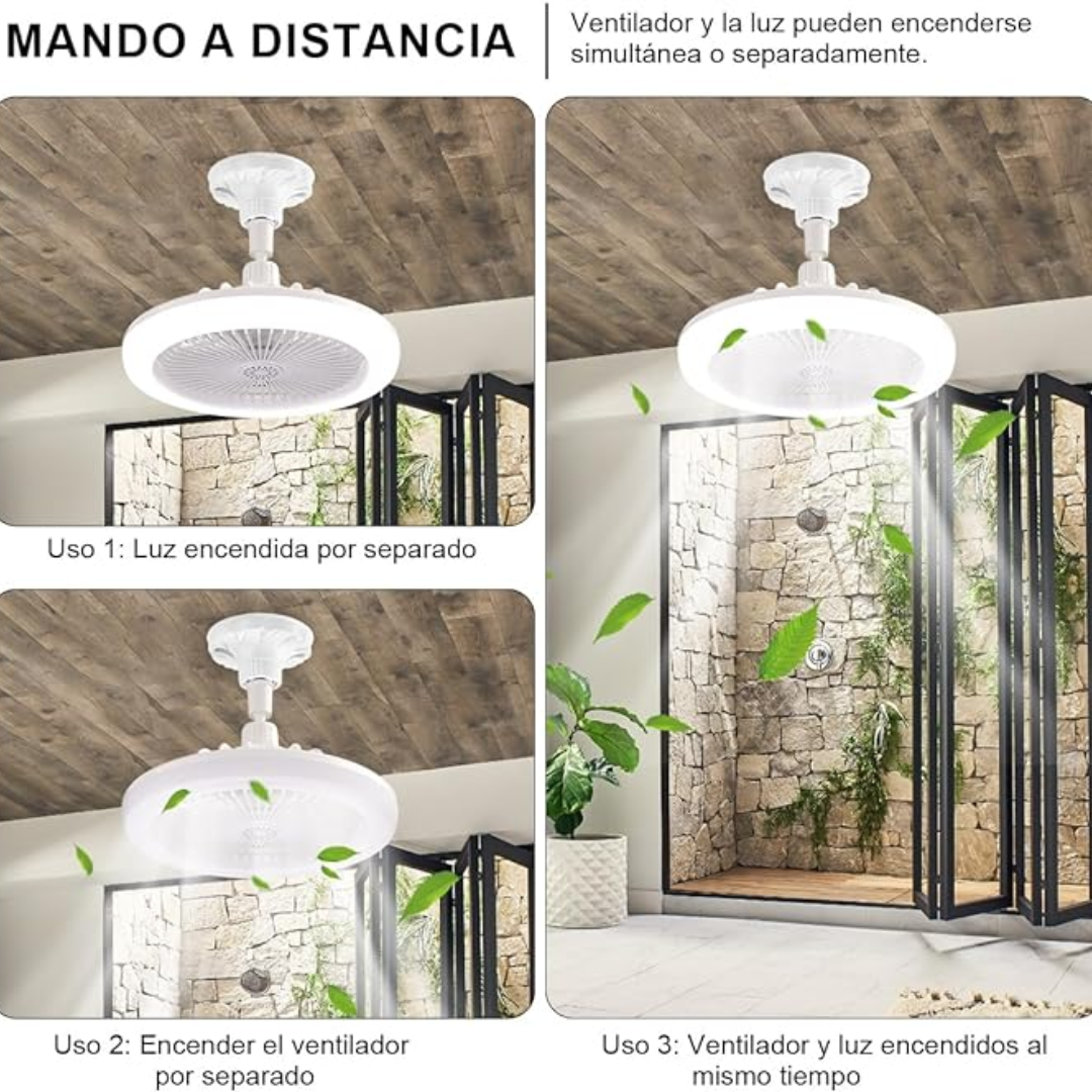 AirLed |💡Ventilador 2 en 1 🌬️