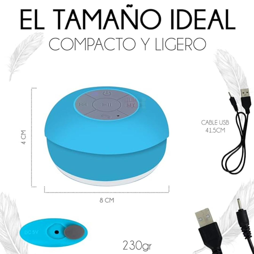 Mini Bocina impermeable: Lleva tu música a todos lados