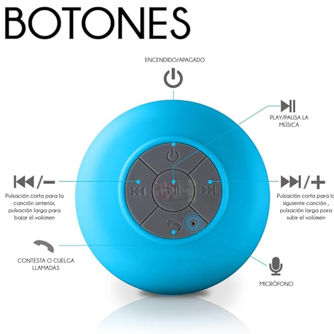 Mini Bocina impermeable: Lleva tu música a todos lados