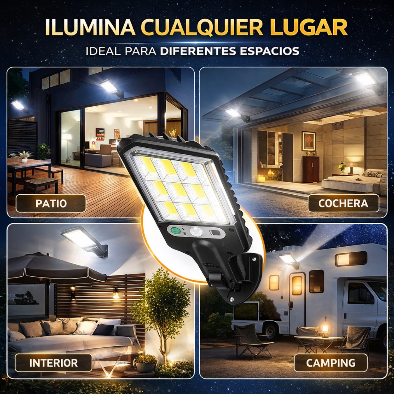 LUMINIX: LAMPARA SOLAR INTELIGENTE | ILUMINA TU HOGAR (2X1)
