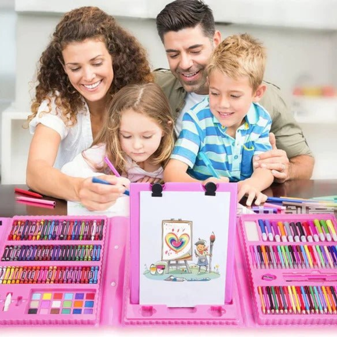 ArtMaster™: Mega Set de Arte de 208 Piezas + Regalo incluido 🎁