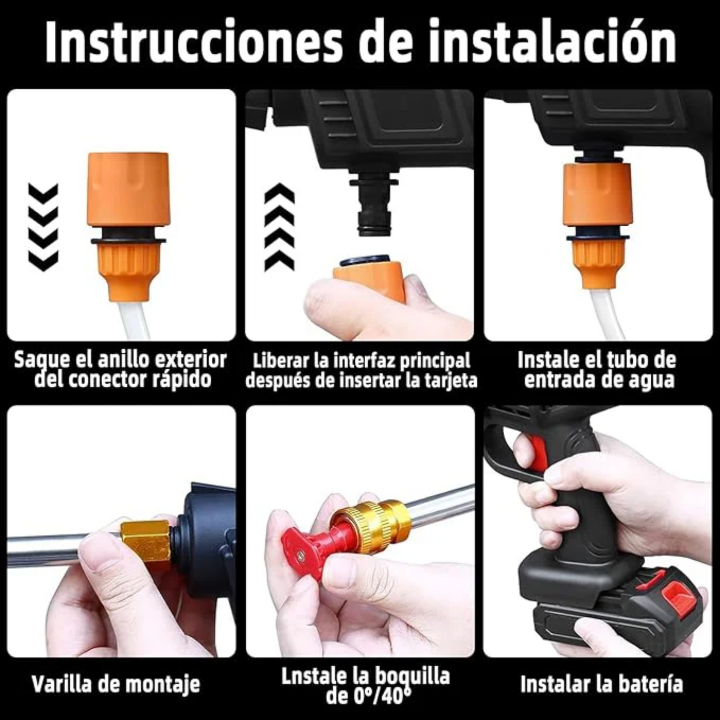 Hidrojet®: Hidrolavadora Portátil con 2 Baterias Recargables