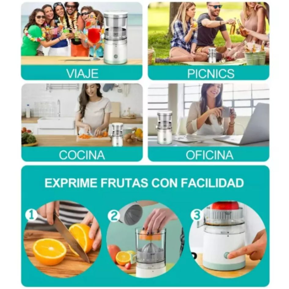 Extractor de Jugo Electrico: Extrae lo mejor de tus frutas en segundos 🍊