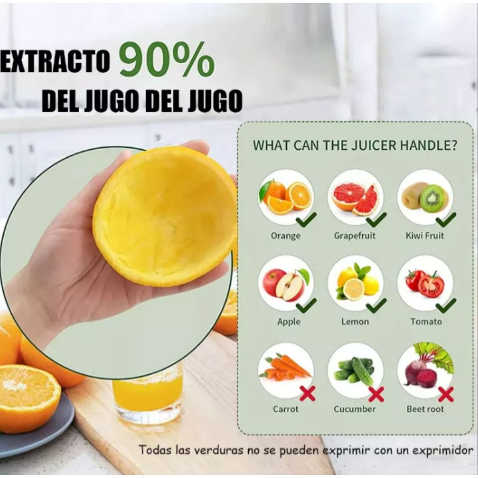 Extractor de Jugo Electrico: Extrae lo mejor de tus frutas en segundos 🍊