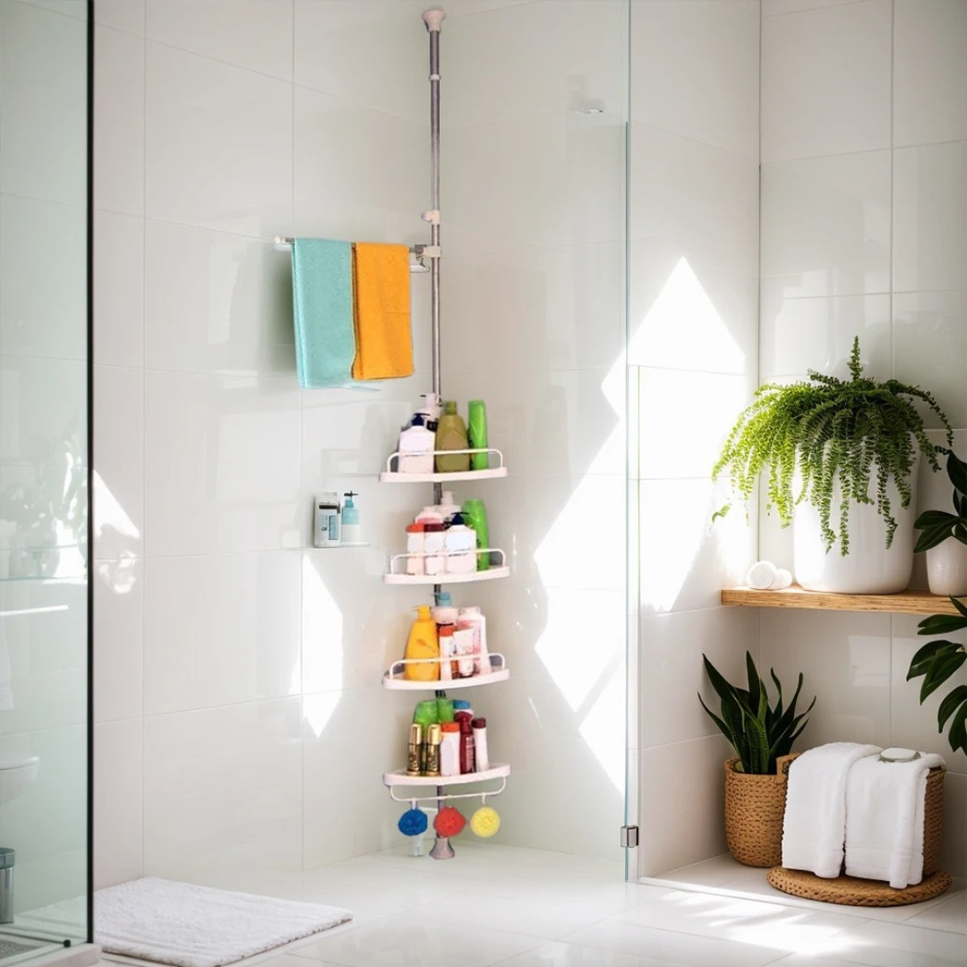Esquinero Organizador Para Baño de 4 Niveles