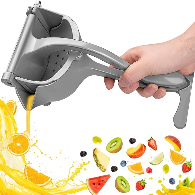 Exprimidor Manual de Frutas Metálico
