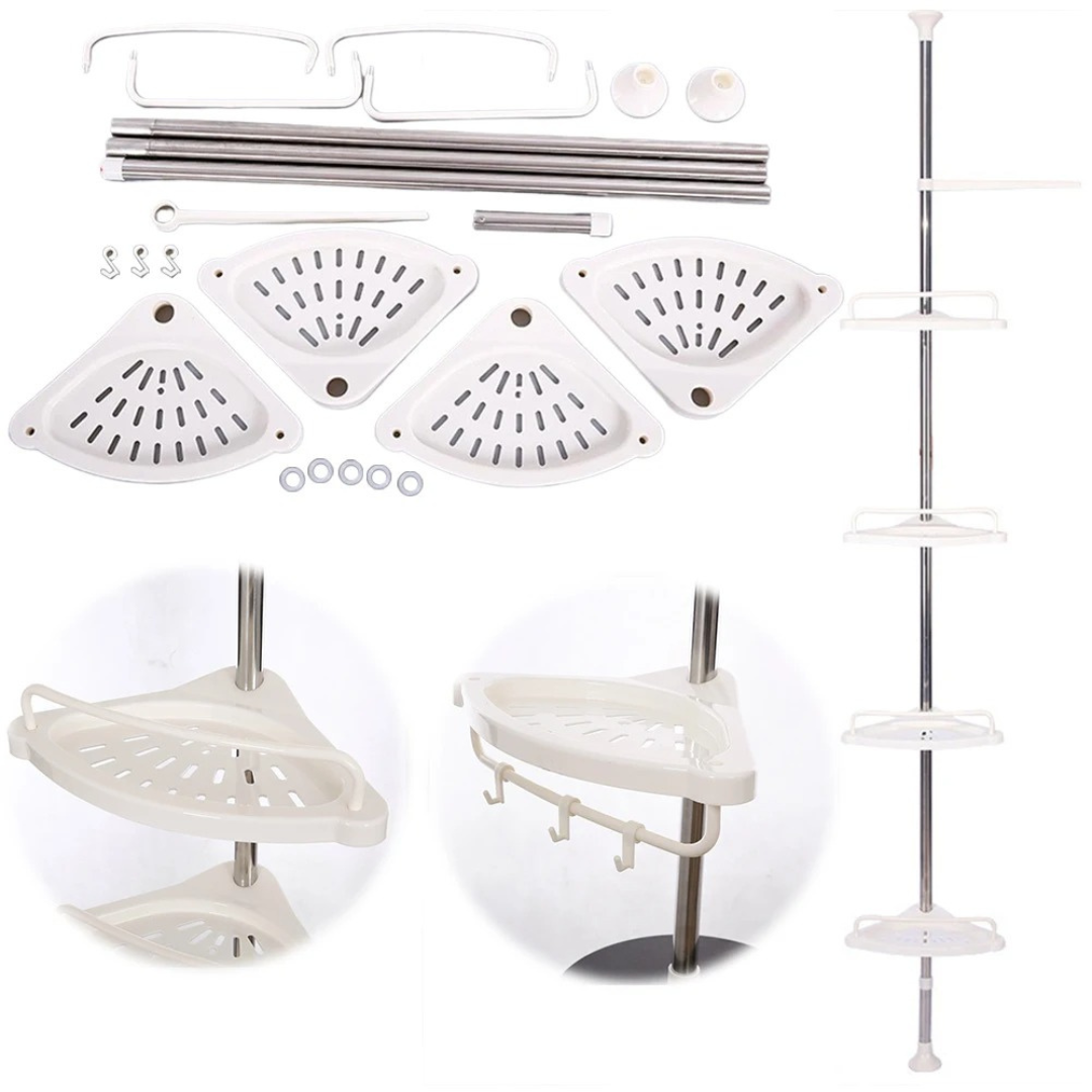 Esquinero Organizador Para Baño de 4 Niveles