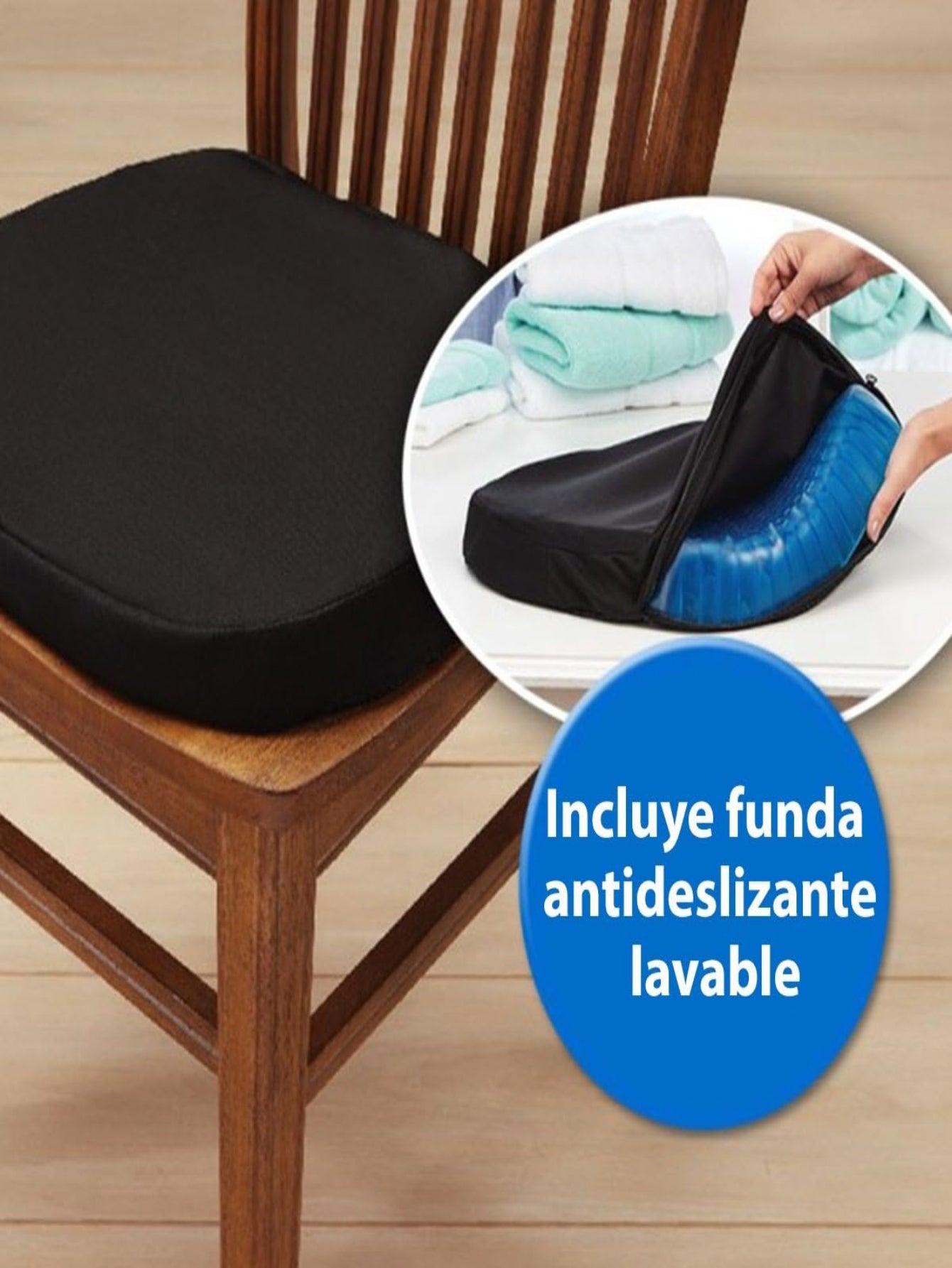 ComfortFlex: Cojín Ergonomico de Gel - Alivia tu Espalda y Mejora tu Postura