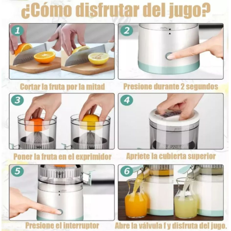 Extractor de Jugo Electrico: Extrae lo mejor de tus frutas en segundos 🍊