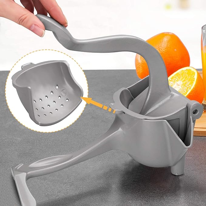 Exprimidor Manual de Frutas Metálico