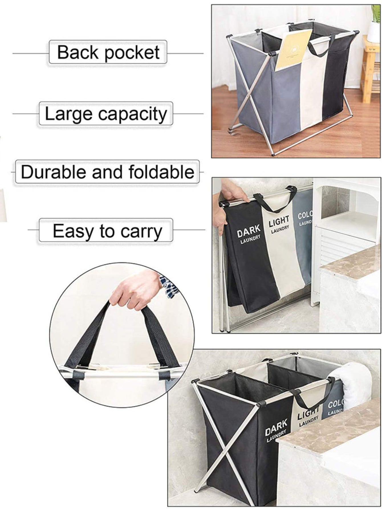 Cesta Plegable Para Ropa Sucia