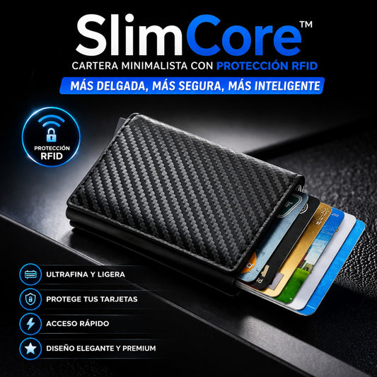 SlimCore™ - Cartera Minimalista Con Protección RFID