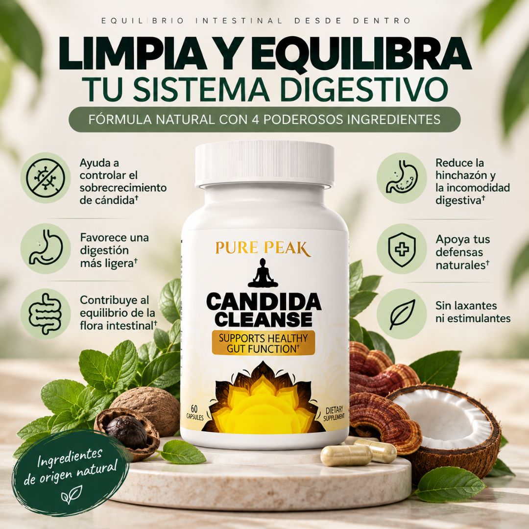 CandidaCleanse | Limpieza Intestinal Natural · 60 Cápsulas