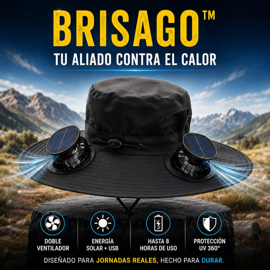 BrisaGo™ Sombrero con Ventilador Impermeable