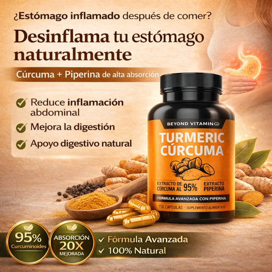 Cúrcuma + Piperina - Apoyo Natural Contra La Inflamación