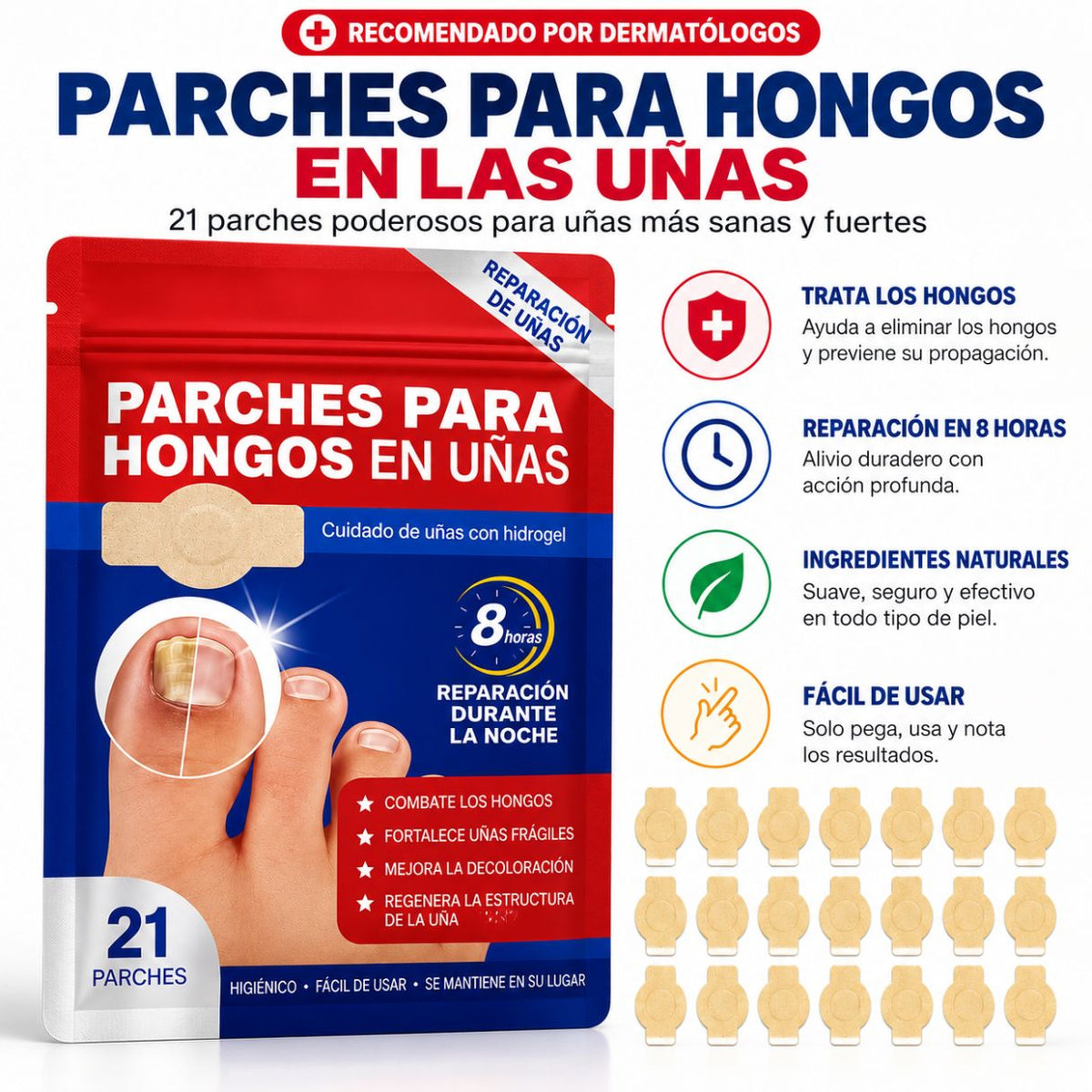DermaPatch | Parche Antifungico Para Uñas