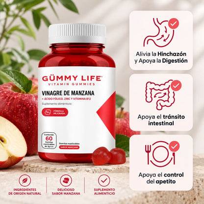 Gomitas Vinagre de Manzana | Apoya tu Digestión y Reduche Hinchazon