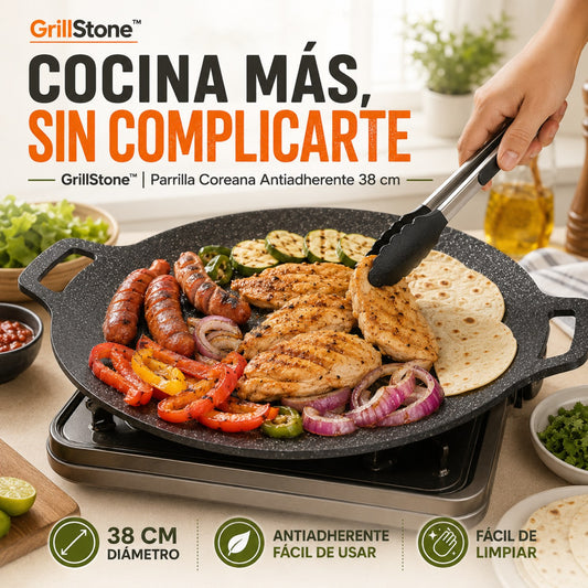 GrillStone™ | Comal Antiadherente de 38 Cm