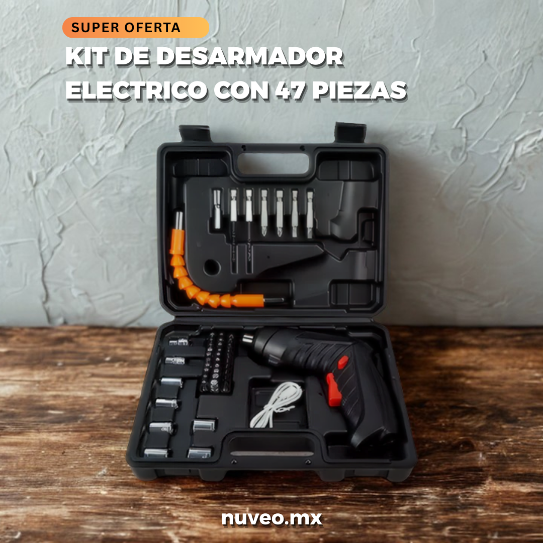 FixterPro™ | Kit Destornillador Automático 47 pzas