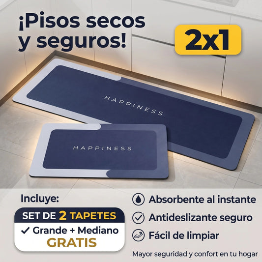 COMBO 2X1: Tapetes Antideslizantes de Secado Instantáneo