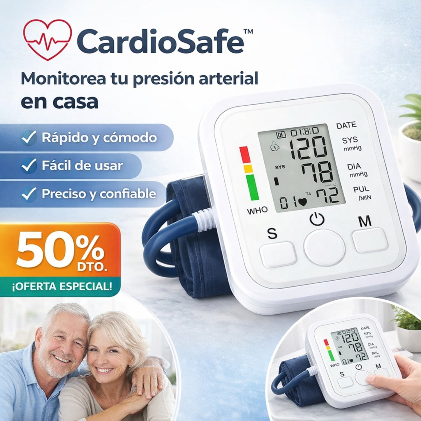 CardioSafe™ - Mide tu Presión Arterial con Precisión