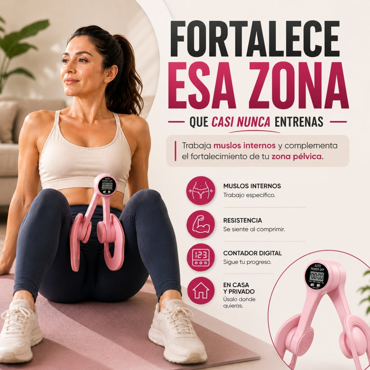 Pelvia™ | Entrenador de Muslos y Zona Pélvica