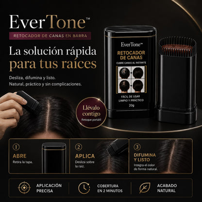 EverTone™: Barra para cubrir canas al instante