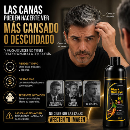 ColorZen™ Shampoo Cubre Canas | Color Negro