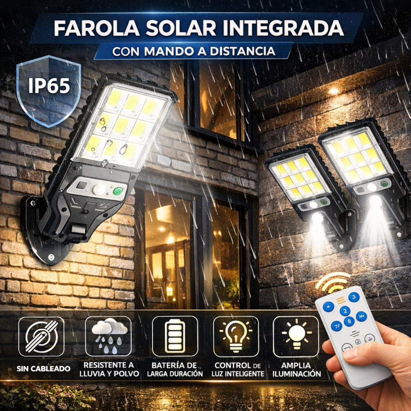 LUMINIX: LAMPARA SOLAR INTELIGENTE | ILUMINA TU HOGAR (2X1)