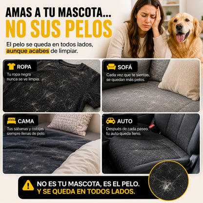 PeloFuera™ | Quita Pelo de Mascotas de Sofá, Ropa y Auto