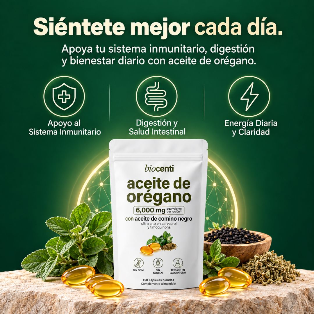 Capsulas Aceite de Oregano | Apoyo Digestivo e Inmunitario