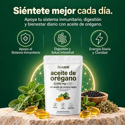 Capsulas Aceite de Oregano | Apoyo Digestivo e Inmunitario