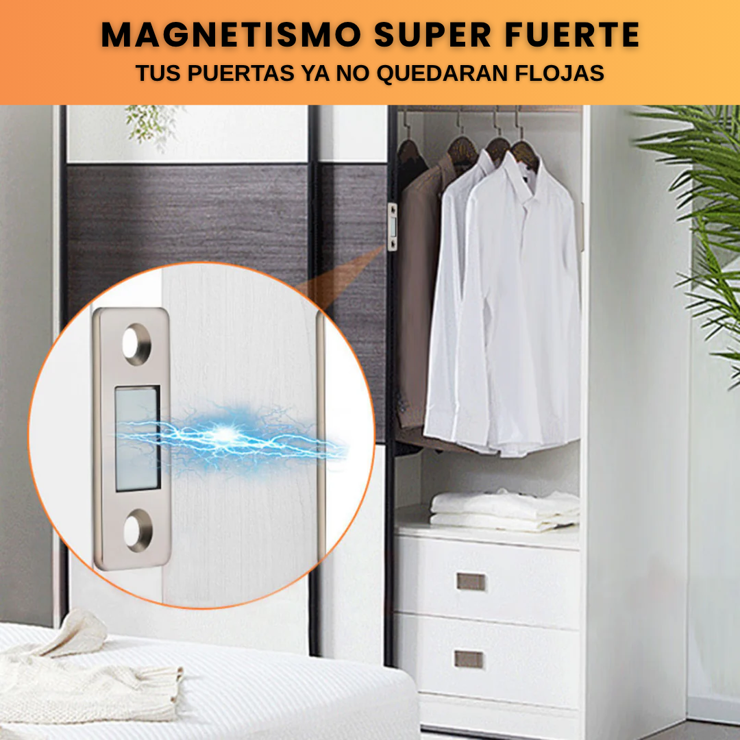 Pack x10 Cierres Magnéticos Adhesivos para Puertas y Muebles