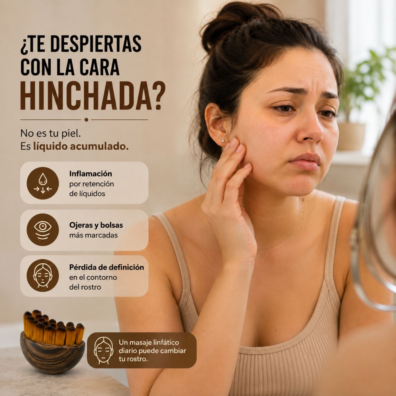 Cepillo Facial Para Contorno Linfatico