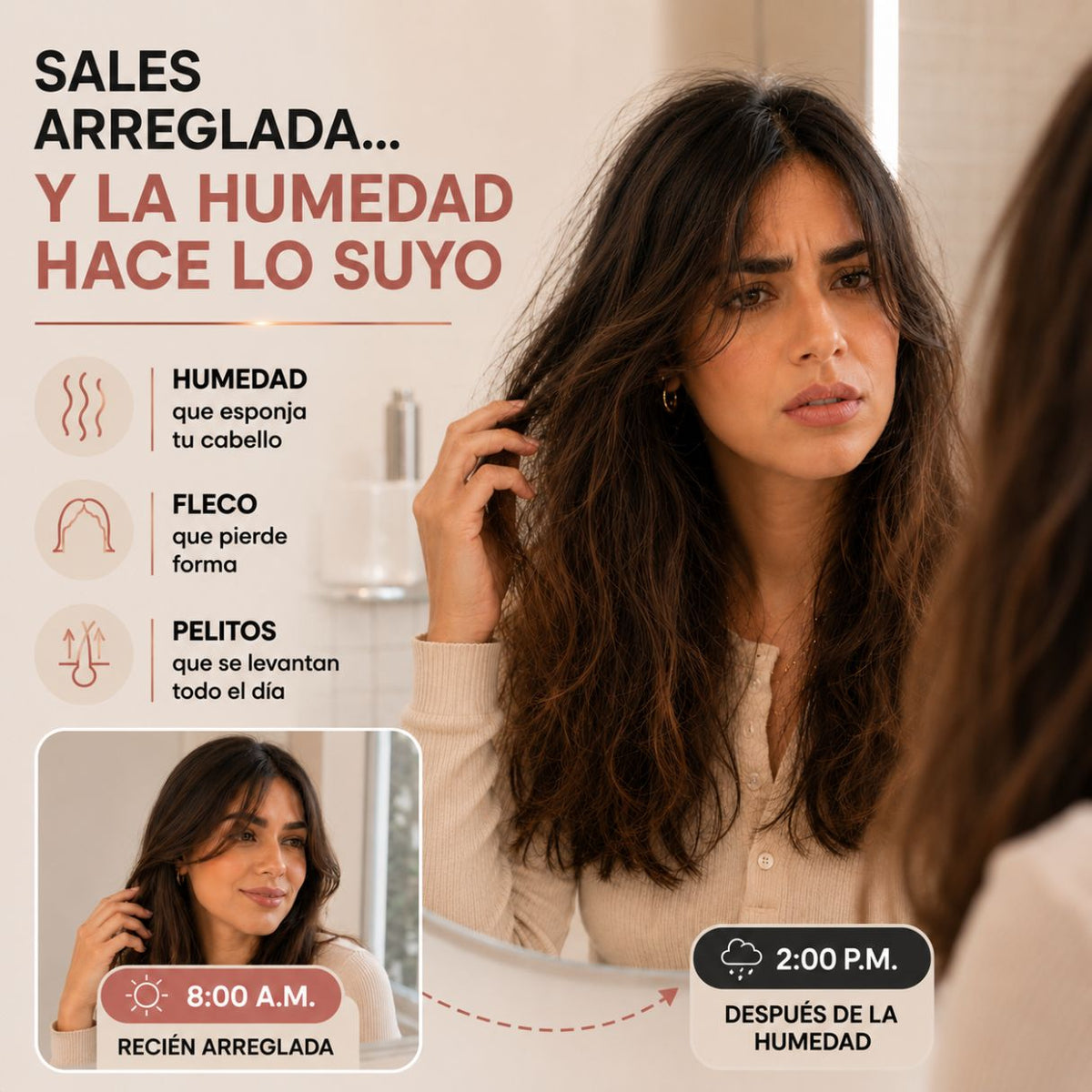 Mini Cepillo Alisador Recargable Viral