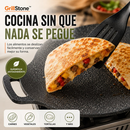 GrillStone™ | Comal Antiadherente de 38 Cm
