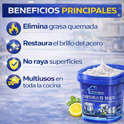 BrillaMax™ - Pasta Restauradora Multiusos - Limpia Sarro y Cochambre