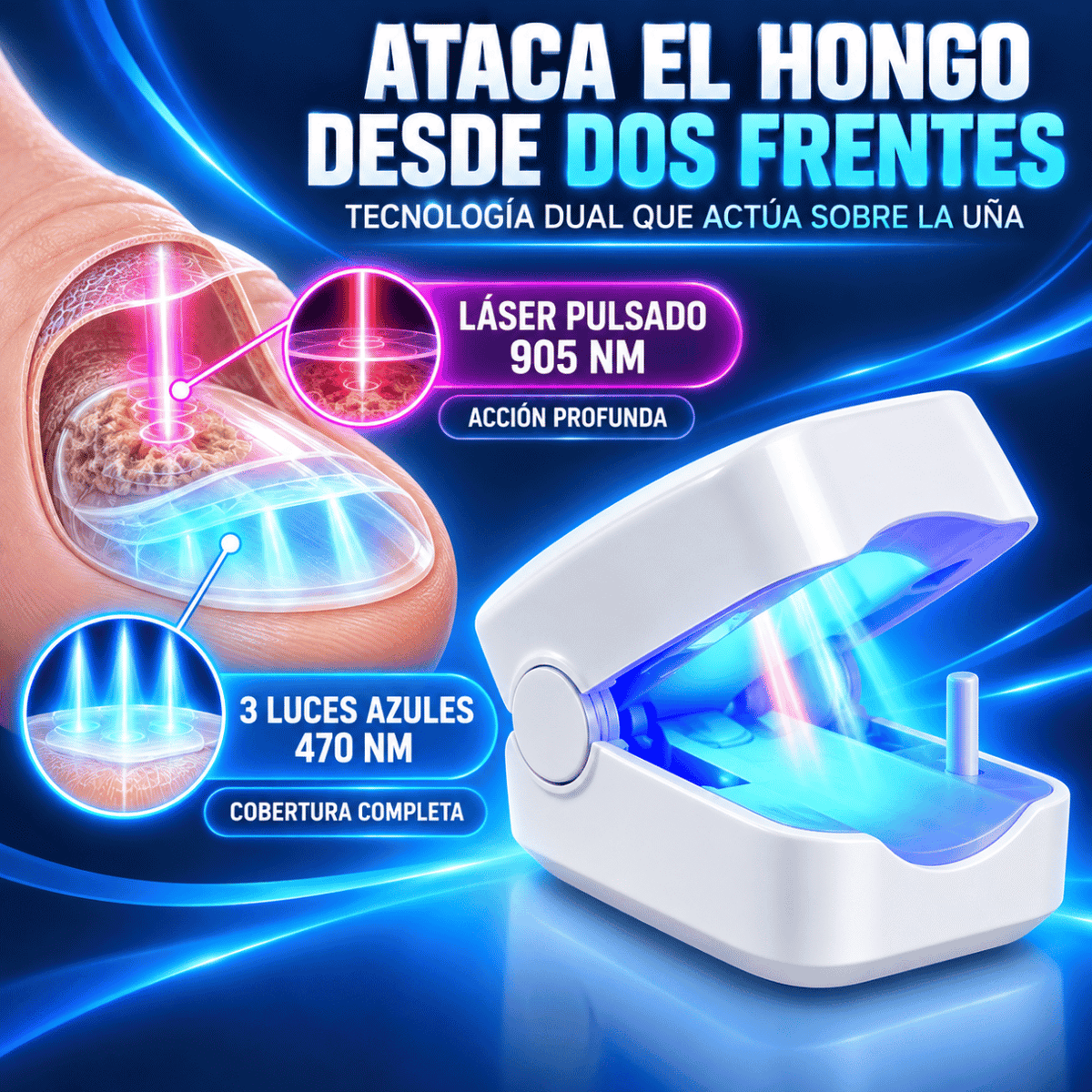 DermoLux | Laser Antifungico Adios Hongos