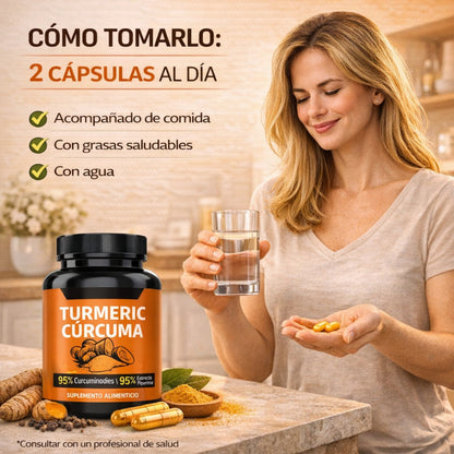 Cúrcuma + Piperina - Apoyo Natural Contra La Inflamación