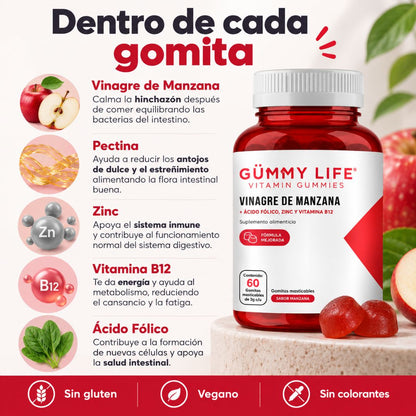 Gomitas Vinagre de Manzana | Apoya tu Digestión y Reduche Hinchazon