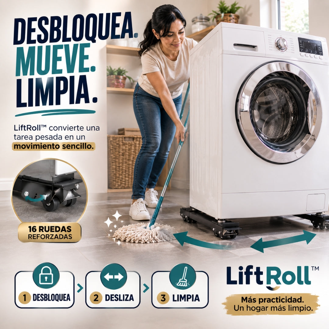 LiftRoll™ | Mueve tus electrodomésticos sin esfuerzo