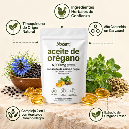 Capsulas Aceite de Oregano | Apoyo Digestivo e Inmunitario