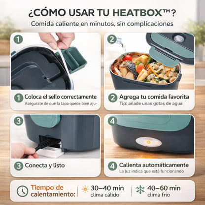HeatBox™ Lonchera Eléctrica - Tu Comida Siempre Caliente