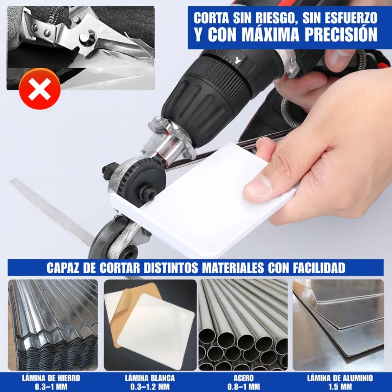 CutDrill™: Cortador De Metal Para Taladro
