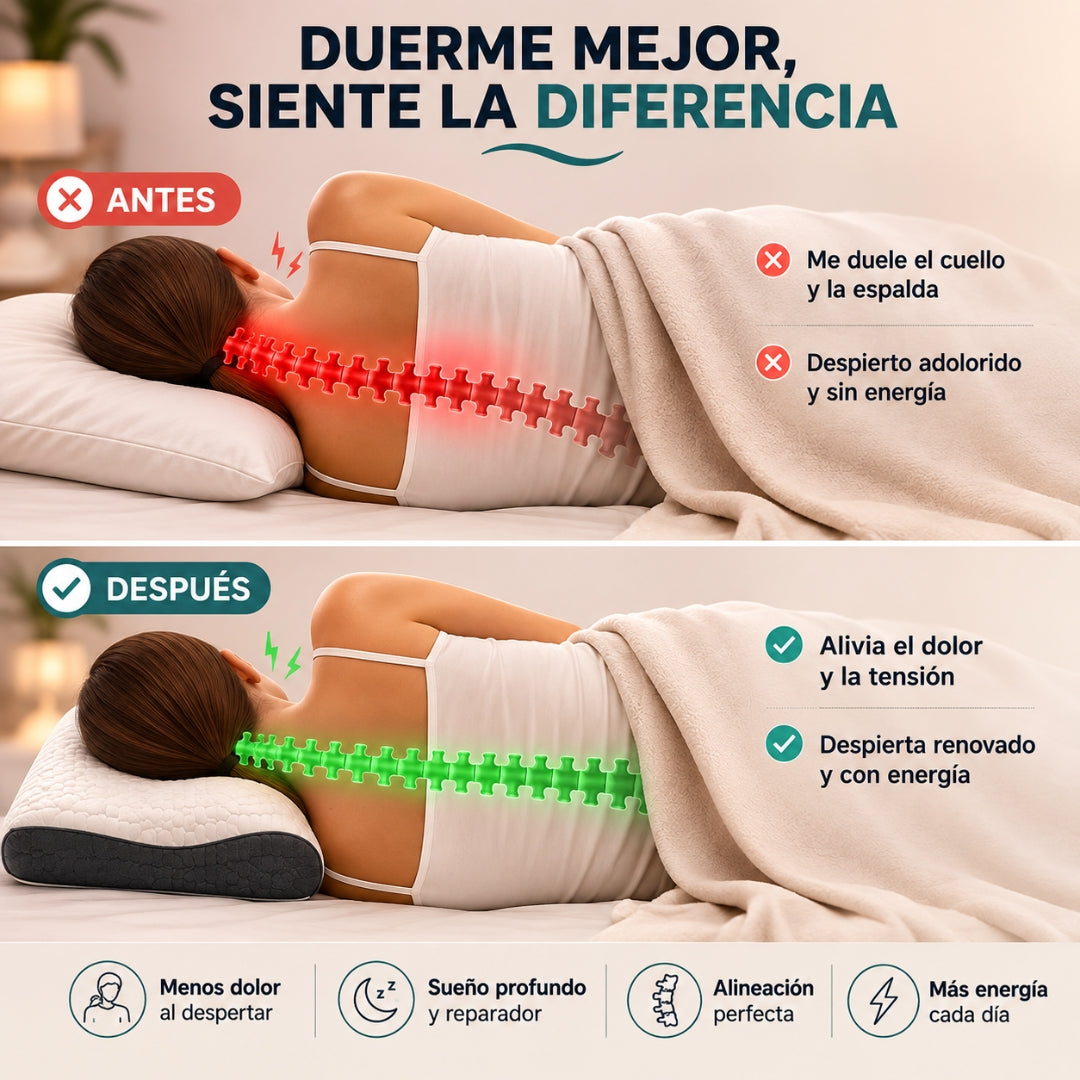 Somnera™ | Almohada Cervical para Descansar Mejor