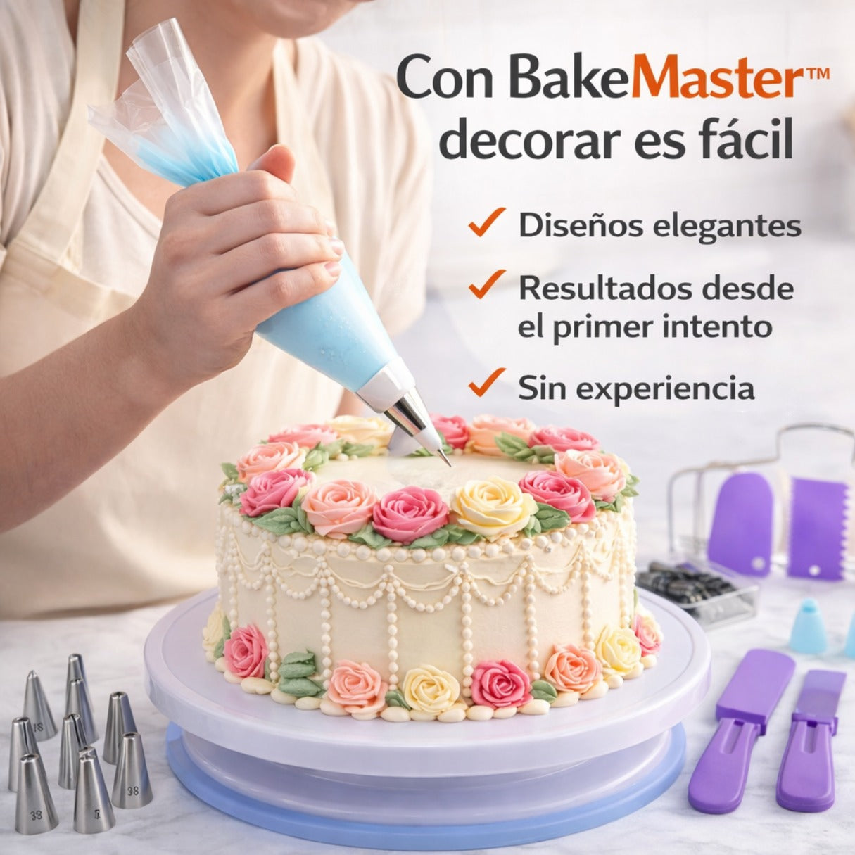 BakeMaster™ Kit Profesional de Repostería 137 Piezas