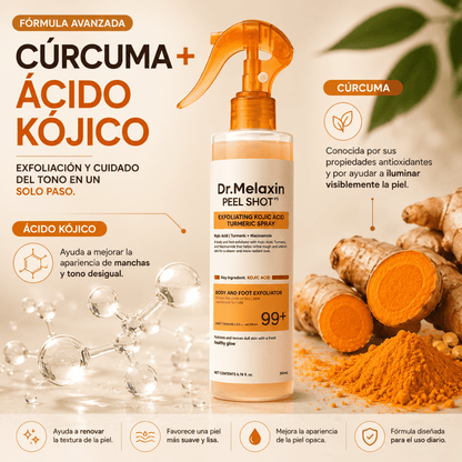 GlowPeel Spray Exfoliante | Adiós a la Piel Áspera y Opaca