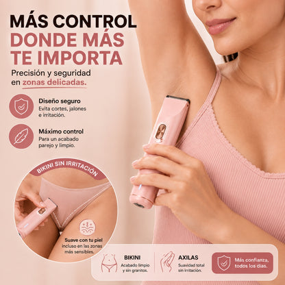 SedaSkin™ | Depiladora Eléctrica 2 en 1 para Zonas Delicadas