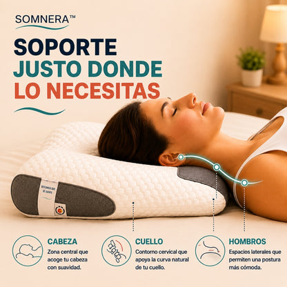 Somnera™ | Almohada Cervical para Descansar Mejor